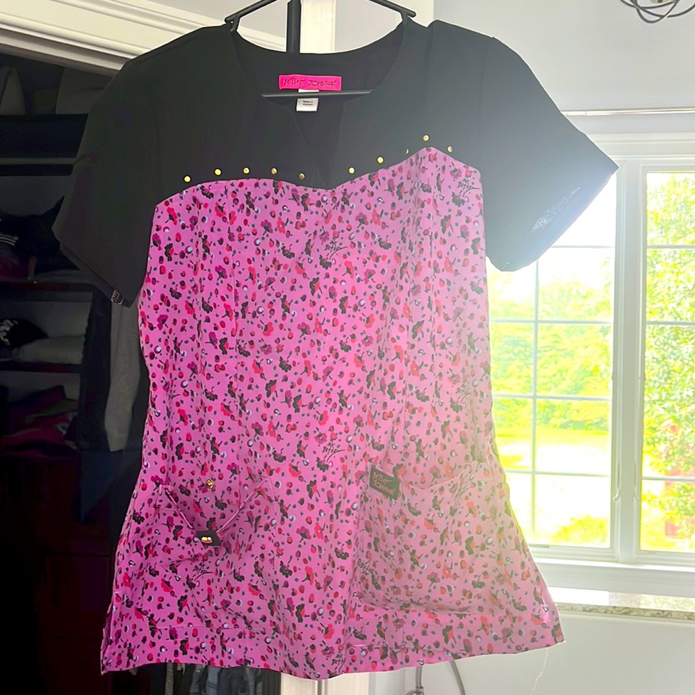 Betsey Johnson scrub top